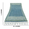 Sanskriti Vintage Long Dupatta/Stole Cotton Blue Bagru Kota Woven Hand Block