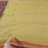 Sanskriti Vintage Long Dupatta/Stole Art Silk Yellow Hand Embroidered Woven Veil