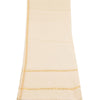 Sanskriti Vintage Ivory Dupatta Long Stole Pure Cotton Woven Premium Wrap Scarve