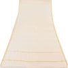 Sanskriti Vintage Ivory Dupatta Long Stole Pure Cotton Woven Premium Wrap Scarve