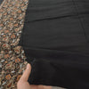 Sanskriti Vintage Black Dupatta Long Stole Pure Silk Embroidered Premium Scarves