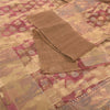 Sanskriti Vintage Brown Dupatta Long Stole Blend Cotton Woven Printed Wrap Veil