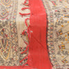 Sanskriti Vintage Ivory Dupatta Long Stole Pure Cotton Woven Printed Wrap Veil