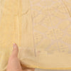 Sanskriti Vintage Indian Ivory Dupatta Long Stole Art Silk Woven Premium Scarves