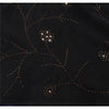 Sanskriti Vintage Black Sarees Pure Crepe Silk Embroidered Sari Premium Fabric