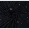 Sanskriti Vintage Black Sarees Pure Crepe Silk Embroidered Sari Premium Fabric