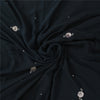 Sanskriti Vintage Black Sarees Pure Silk Hand Beaded Premium Sari Craft Fabric