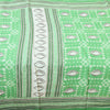 Sanskriti Vintage Sarees Green Shell Printed Pure Cotton Sari 5yd Craft Fabric