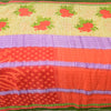 Sanskriti Vintage Sarees Indian Multi Pure Cotton Printed Sari 5yd Craft Fabric