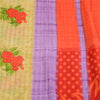 Sanskriti Vintage Sarees Indian Multi Pure Cotton Printed Sari 5yd Craft Fabric