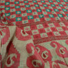 Sanskriti Vintage Sarees From India Red Pure Cotton Print Sari 5yd Craft Fabric