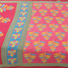 Sanskriti Vintage Sarees Indian Pink Pure Cotton Printed Sari 5yd Craft Fabric