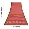 Sanskriti Vintage Sarees From India Red Pure Cotton Print Sari 5yd Craft Fabric