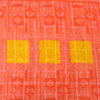 Sanskriti Vintage Sarees Yellow/Red Pure Cotton Printed Sari 5yd Craft Fabric