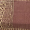 Sanskriti Vintage Sarees Dark Red Pure Cotton Printed Sari 5yd Craft Fabric