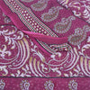 Sanskriti Vintage Sarees Indian Purple Pure Cotton Printed Sari 5yd Craft Fabric