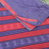 Sanskriti Vintage Sarees Indian Multi Pure Cotton Printed Sari 5yd Craft Fabric