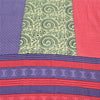 Sanskriti Vintage Sarees Indian Multi Pure Cotton Printed Sari 5yd Craft Fabric