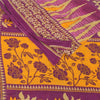 Sanskriti Vintage Sarees Indian Purple Pure Cotton Printed Sari 5yd Craft Fabric