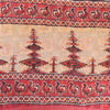 Sanskriti Vintage Sarees Patan Patola Printed Red/Gray Pure Cotton Sari Fabric