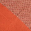 Sanskriti Vintage Sarees Red/Orange Pure Cotton Printed Sari 5yd Craft Fabric