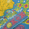 Sanskriti Vintage Sarees Yellow Batik Printed Pure Cotton Sari 5yd Craft Fabric