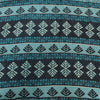 Sanskriti Vintage Sarees Indian Blue Pure Cotton Printed Sari 5yd Craft Fabric