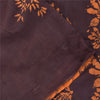 Sanskriti Vintage Sarees Purple Batik Work 100%Pure Cotton Sari 5yd Craft Fabric