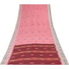 Sanskriti Vintage Sarees Pochampally Ikat Handwoven Pure Cotton Sari 5+yd Fabric