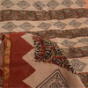 Sanskriti Vintage Sarees Hand Block Printed 100% Pure Cotton Sari 5+yd Fabric