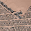 Sanskriti Vintage Sarees Cream Handwoven 100% Pure Cotton Sari 5+yd Craft Fabric