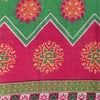 Sanskriti Vintage Sarees Hot-Pink Pure Cotton Printed Sari 5+yd Craft Fabric