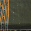 Sanskriti Vintage Sarees GreenIkat Handwoven Odisha Pure Cotton Sari 5+yd Fabric