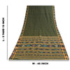 Sanskriti Vintage Sarees GreenIkat Handwoven Odisha Pure Cotton Sari 5+yd Fabric