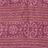 Sanskriti Vintage Sarees Indian Pink Ikat Handwoven Pure Cotton Sari 5+yd Fabric