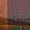 Sanskriti Vintage Sarees Ikat Handwoven Odisha 100% Pure Cotton Sari 5+yd Fabric