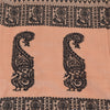 Sanskriti Vintage Sarees Indian Peach Pure Cotton Hand Woven Sari 5+yd Fabric