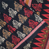 Sanskriti Vintage Sarees Black 100% Pure Cotton Printed Sari 5+yd Craft Fabric