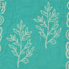 Sanskriti Vintage Sarees Sea-Green Block Printed Pure Cotton Sari 5+yd Fabric