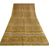 Sanskriti Vintage Sarees Pure Silk Quilting Felting Craft Fabric Printed Sari