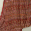 Sanskriti Vintage Sarees Indian Red 100% Pure Silk Printed Sari 5yd Craft Fabric