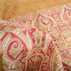 Sanskriti Vintage Sarees Indian Peach Pure Silk Printed Sari Floral Craft Fabric