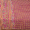 Sanskriti Vintage Sarees Indian Purple Pure Silk Printed Sari 5yd Craft Fabric