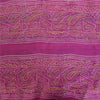 Sanskriti Vintage Sarees Quilting Felting Craft Fabric Pure Silk Bandhani Sari