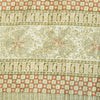 Sanskriti Vintage Sarees Ivory Indian Pure Silk Printed Sari 5yd Craft Fabric