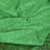 Sanskriti Vintage Sarees Green 100% Pure Silk Printed Sari 5yd Craft Fabric