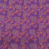 Sanskriti Vintage Sarees Purple 100% Pure Silk Printed Sari 5yd Craft Fabric