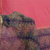 Sanskriti Vintage Sarees Quilting Felting Craft Fabric Pure Chiffon Print Sari