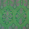 Sanskriti Vintage Sarees Green Indian Pure Silk Printed Sari 6yd Craft Fabric