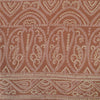 Sanskriti Vintage Sarees Brown Pure Silk Bandhani Print Sari 6yd Craft Fabric